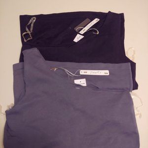 Poof! Woman's One Shoulder Tops-Set of 2